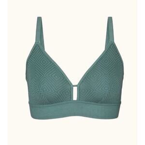 LIVELY The Deco Mesh Bralette Harbor Green Large